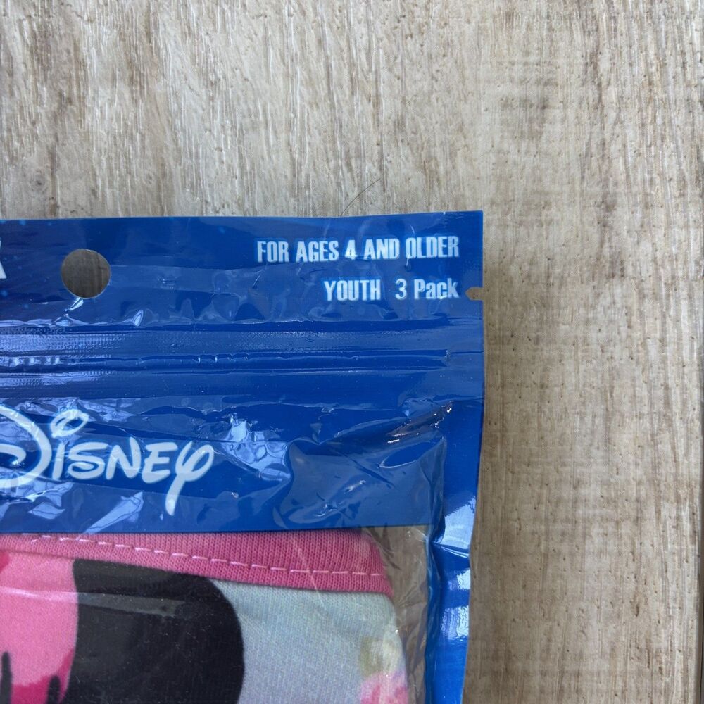 Disney Minnie & Mickey Mouse Kids Cloth Face Masks Washable Reusable New 5 Packs - Picture 6 of 14